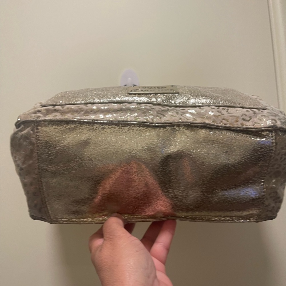 Juicy Couture Shimmery Gold Tote with Front Pocket - Picture 5 of 8